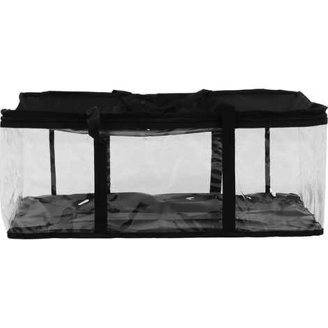 Transparente Aufbewahrungstasche aus PVC, 64 x 32,5 x 25 cm, staubdicht, großes Fassungsvermögen, Reißverschluss, Werkzeugorganizer für Wartungsarbeiten (1/5)