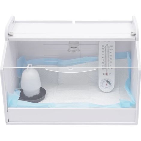 Incubateur à œufs, grande capacité pour 20 poussins, lampe solaire à intensité réglable, blanc.-AquaForge (1/5)