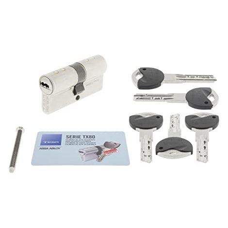 Cilindro TESA TX80 - 30x30mm - 5 chiavi - TX853030N