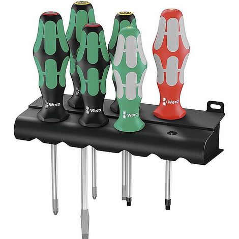 Wera 334/368/6 Schraubendrehersatz + Rack, 6-teilig - 05347778001