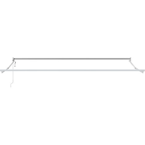 Cadre de store rétractable électrique Blanc 4 x 2 m Aluminium (1/5)