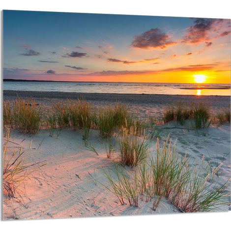Panneau de verre POUR la cuisine 65x60 Plage (1/5)