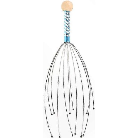 Lot de 2 masseurs tête cou nuque scalp en bois, appareil de massage anti-stress, relaxation profonde, outil de soin corporel (1/4)