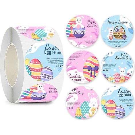 500 Stück Etiketten für Kuchen, Ostern, Umschläge, Einladungen, Siegelaufkleber