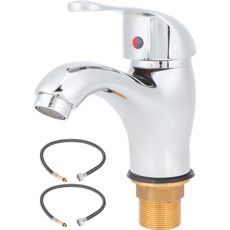 Robinet de cuisine G1/2 en laiton, mitigeur eau chaude et froide pour lavabo, meuble salle de bain et lavatory.