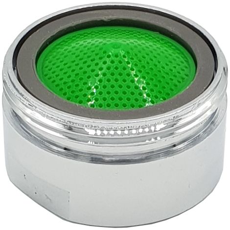 Aérateur de robinet M24 GZ 1 l/min – Débit 1 l/min – Filetage 24 mm mâle – Laiton chromé et plastique – Pepte (1/3)