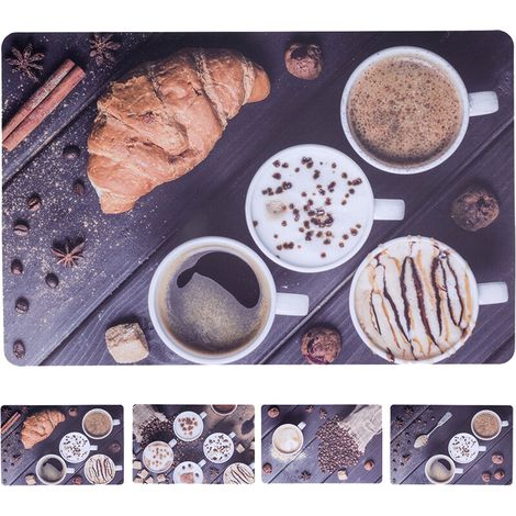 TOVAGLIETTA AMERICANA PER TAVOLI cm. 43 x 28 - 'breakfast' fantasie assortite- 12 pezzi - BricoGo
