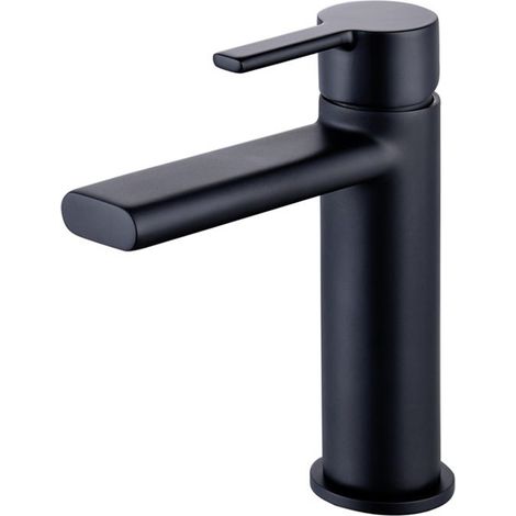 Signature Onyx Basin Mixer Tap Single Handle - Matt Black (1/2)