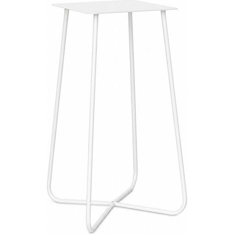 L'Arcolaio Base Tavolo Aries Bianco Acciaio H 73 cm (1/2)