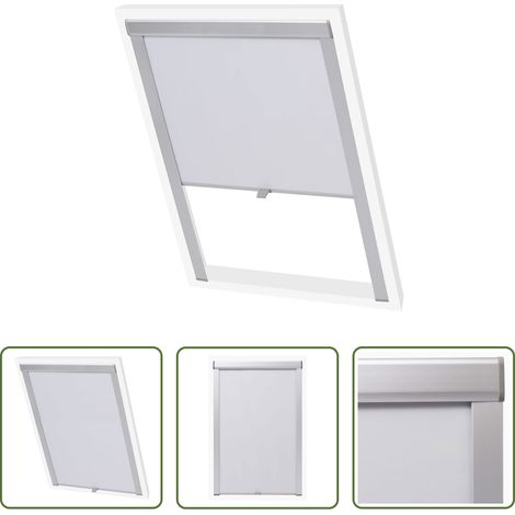 vidaXL Fenêtre Velux - Store occultant roulant Blanc MK06 (1/5)