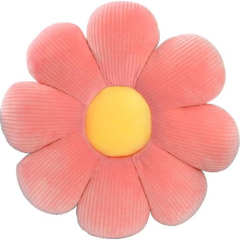 Weiches Plüschkissen mit Blumenmuster, gänseblümchenförmiges Bodenkissen, niedliches dekoratives Sitzkissen (1/5)