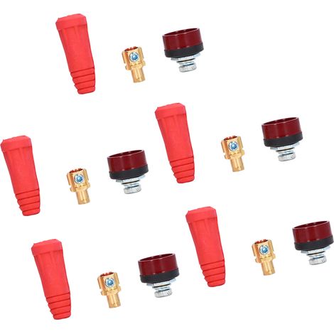 5er-Set WIG-Schweißkabel-Anschlussstecker, Schnellkupplungsadapter 35–50 mm (EU-Ausführung) (1/5)