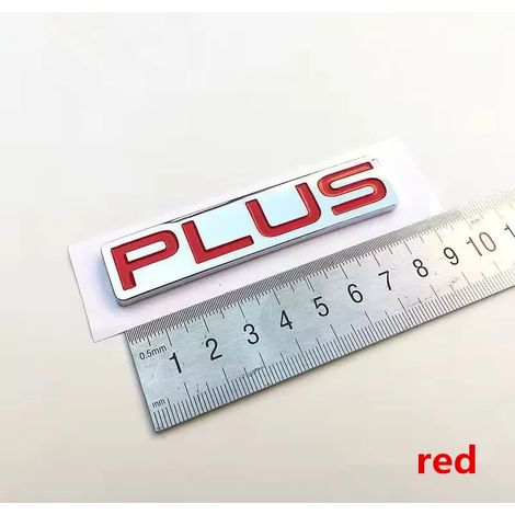 (1 autocollant rouge « Plus ») - Style automobile compatible avec JETOUR X70 240T X70PLUS : logo sur le capot avant, logo moteur avant, autocollant logo coffre, autocollant lettrage hayon. (1/5)
