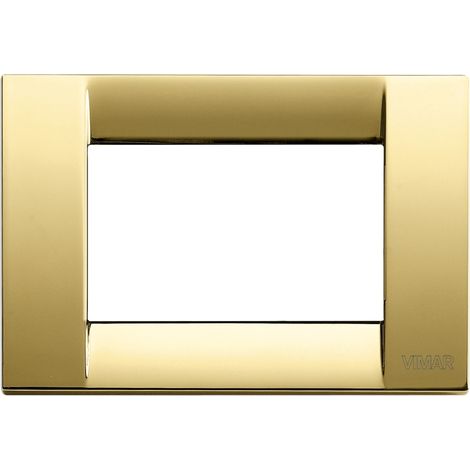 Placca Classica 3M oro lucido Vimar Idea 16733.32