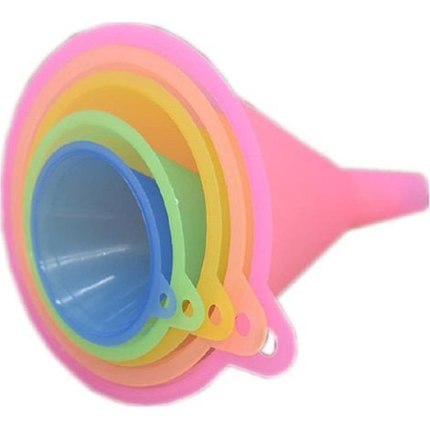 rainbow Color Kitchen Funnel Set - 5 Kitchen Funnels (67, 83, 98,110 And 125mm) Kitchen Funnels(a) (1/5)