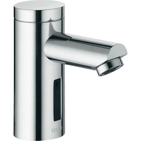 Mezclador de lavabo con sensor de infrarrojos PLAN 80 sin vaciador automático, acabado aluminio KEUCO