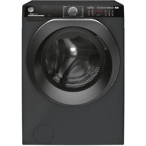 HOOVER HWP48AMBCR/1-S - Lave-linge frontal - 8 Kg - 1400 trs/min - A+++ - Anthracite - Moteur induction (1/5)