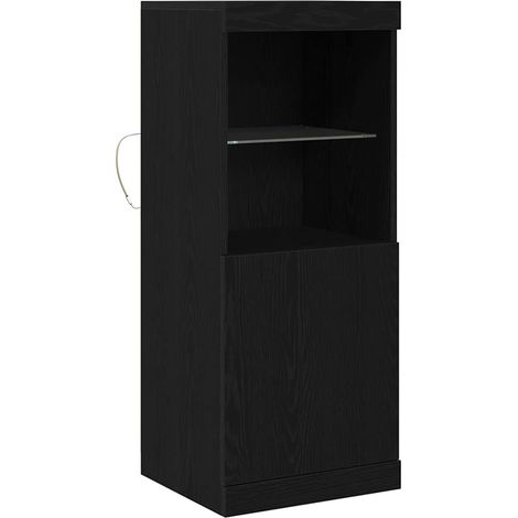 Vitrina Roble negro 41 x 37 x 100 cm Madera contrachapada vidaXL (1/5)