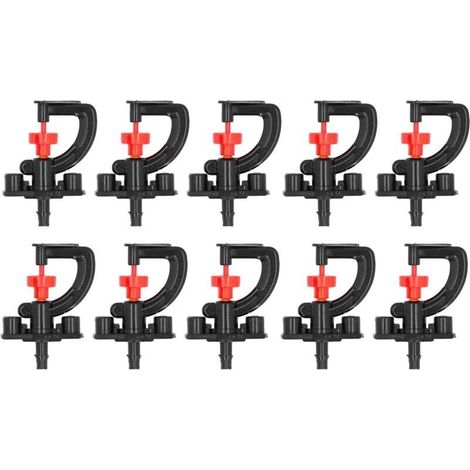 Kit di 10 irrigatori rotanti G con supporto per serra