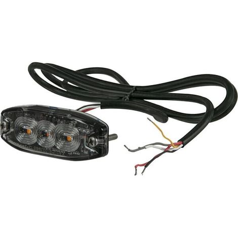 Avvisatore lampeggiante giallo 3 LED UNIVERSALE LA20073 (1/5)
