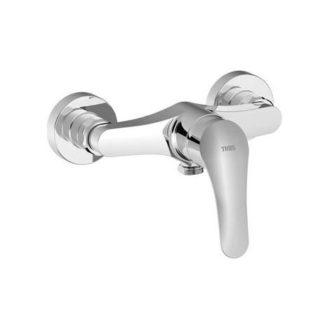 TRES 21626710 BASE-TRES PLUS Grifo Monomando Mural Ducha - ref: 21626710