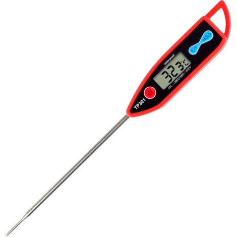 Thermometre a sonde alimentaire Thermometre electronique multifonctionnel pour la cuisine domestique, rouge (1/5)