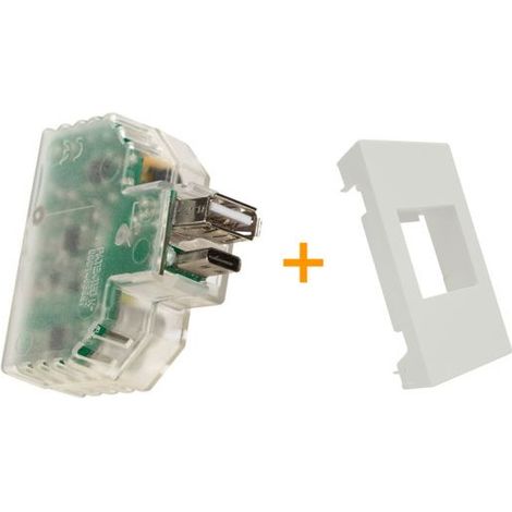Fanton caricatore caricatutto USB A+C compatibile Matixgo Bianco - 82893