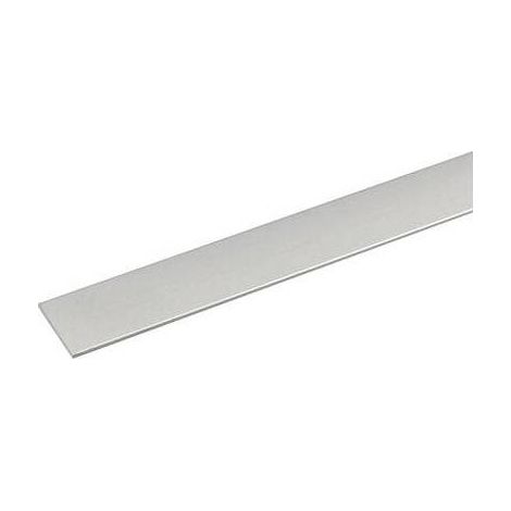 Perfil bricolaje pletina aluminio plata 1000 x 30 x 2 mm
