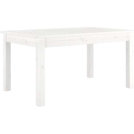 Maison Exclusive - Couchtisch Weiß 80x50x40 cm Massivholz Kiefer