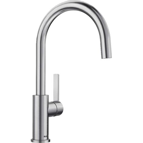 Blanco Candor Eco - Mitigeur d'évier, ECO, démarrage à froid, acier inoxydable 528150 (1/3)