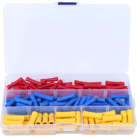 Lot de 120 connecteurs électriques à sertir, kit de cosses isolées pour câbles BHT/BNFY/BV1.25 (1/5)