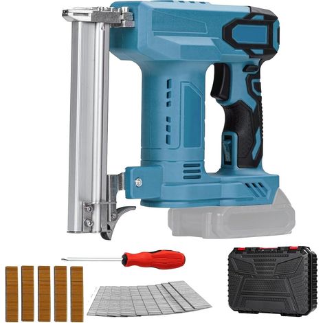 Makita 18V cordless stapler compatible with lithium battery, 100W stapler with 1000 straight staples and 500 U-shaped staples, electric stapler (without battery or charger) (1/5)