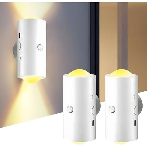 Wireless Indoor Wall Light, Rechargeable LED Wall Light with Remote Control, RGB Wireless Motion Sensor Wall Light for Bedside Bedroom Living Room Ambient (1/5)