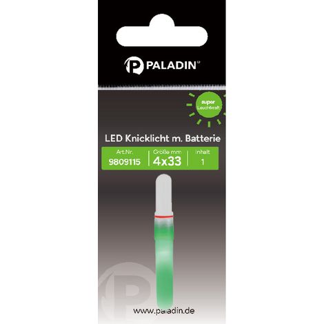 Paladin Angelzubehör LED Knicklicht mit Batterie grün