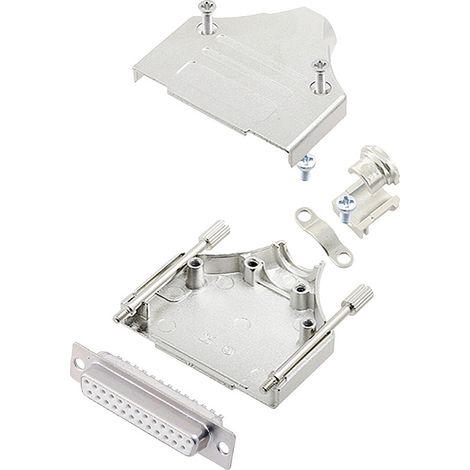 encitech MHDM-25-DBS-W-K 6355-8005-13 D-SUB Buchsenleisten-Set 180 ° Polzahl: 25 Lötkelch 1 St.
