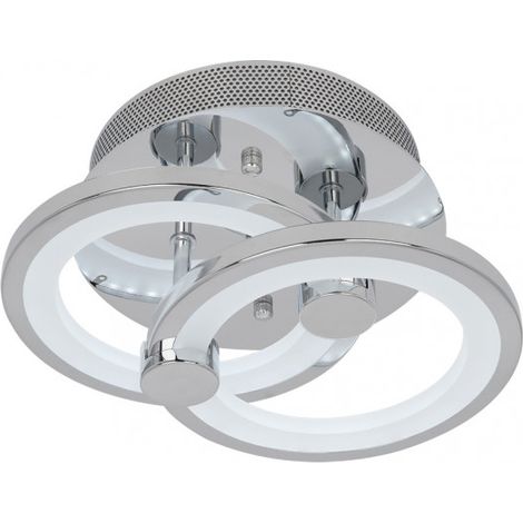 Plafon Sydney 32w 3000-4000-6500k Cromo 13x19x31 Cm 3000 Lm Regulable,memoria Y C.remoto