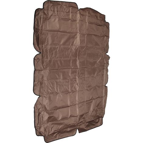 Toile de rechange imperméable pour balancelle d'extérieur, en tissu Oxford 420D argenté, pour jardin, terrasse, couleur café. (1/5)