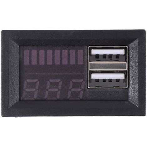 Voltmètre Numérique LED Rouge Affichage Digital 12.6V pour Batterie Véhicule