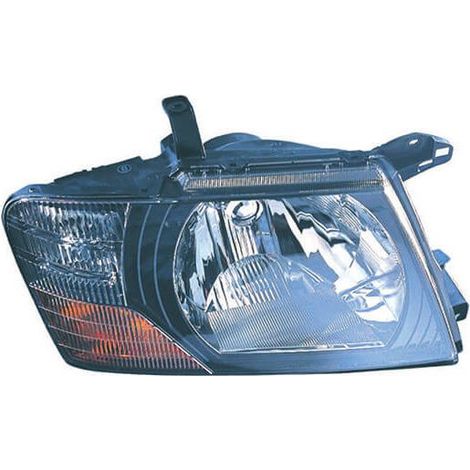 Phare avant droit H4 base noire Mitsubishi Pajero (V6W-V7W) 2000-2002