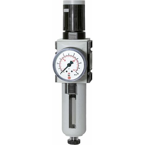 Riegler Filterregler »FUTURA«, PC, SK, Mano, BG 1, G 1/4, 0,2-4 bar, HA (1/4)