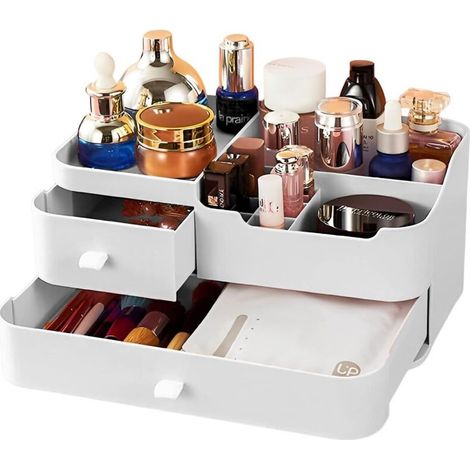 Lntyq Boite Rangement Maquillage Organisateur, Organisateur de Maquillage Makeup Organizer Tiroir Parfum Rangement Produit de Beauté Organiseur Maquillage