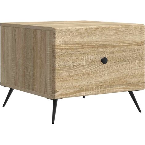 Coffee Table Sonoma Oak 49 x 50 x 40 cm Engineered Wood vidaXL