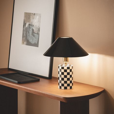 Lámpara de Mesa Metal Brijesh Negro