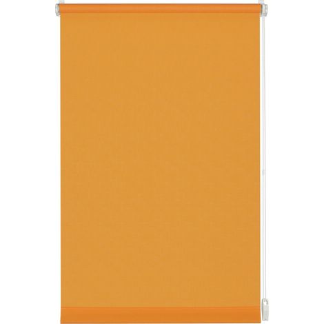 GARDINIA Tenda a rullo con morsetto di fissaggio o adesiva, Per luce diurna, Opaca, Kit di montaggio incluso, EASYFIX Tenda a rullo avvolgibile, Arancione, 100 x 150 cm (LxA) (1/5)