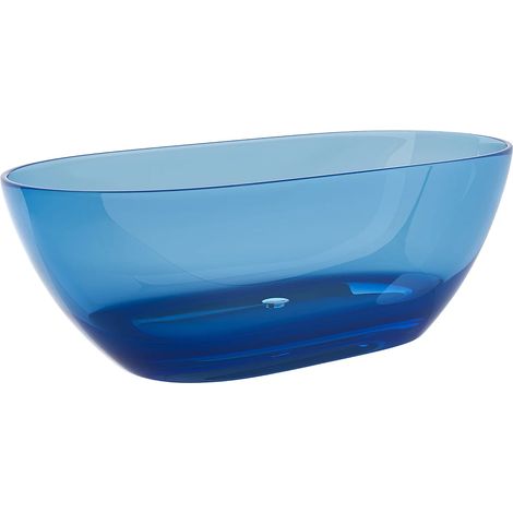 Baignoire îlot translucide - 292L - 160 x 72 x 56 cm - Bleu - Résine - SPAVO