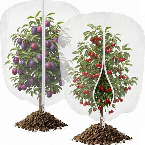 2PCS Filet de Protection Contre Les Insectes, Filet Anti-Insectes pour Plantes, 120x180cm, Protection pour Plantes avec Cordon de Serrage et Zipper, Protège Les Plantes des Animaux, des Insectes (1/5)