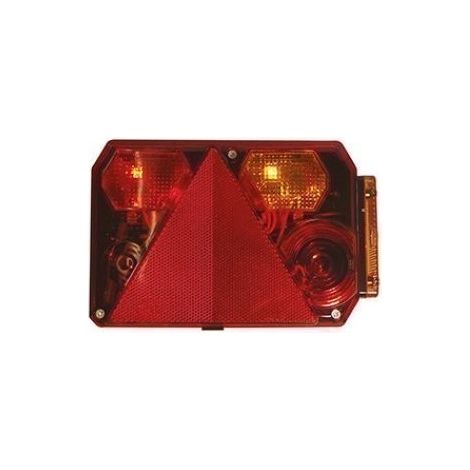 Feu RADEX 6400 droit 6 fonctions avec feu de position orange pour remorque