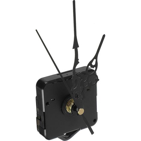 Quarz-Wanduhr mit Hakenbefestigungszubehör, geräuschlosem, schleichendem Sekundenzeiger, elektronischem Uhrwerk (Schwarz)-5.60X5.60X1.62CM-Black (1/4)