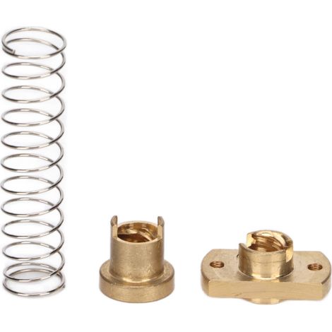 Rückschlagsicherungsmutter aus Messing für 3D-Drucker, T8-Feder, 8 mm Steigung, hohe Präzision, stabiler und reibungsloser Betrieb, Fräszubehör.