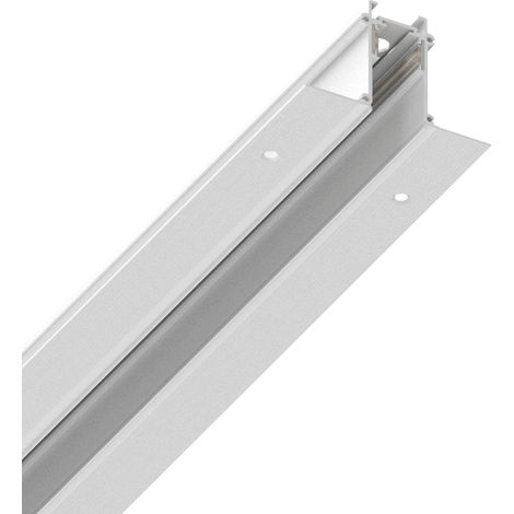 EGO RECESSED EASY PROFILO SISTEMA LINEARE BINARIO BIANCO 200CM IN ALLUMINIO (1/3)